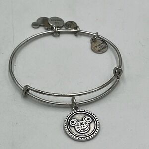 Alex and Ani Disney Parks Mickey Mouse Filigree Silver Bracelet